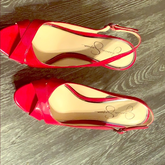 Jessica Simpson Red Stilettos - Picture 1 of 3